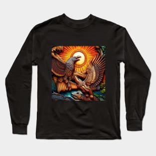 Cedar Carving Canada. Long Sleeve T-Shirt